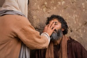 Jesus anoints man born blind