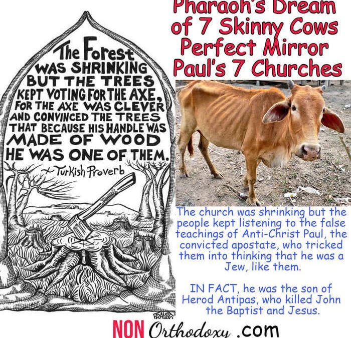 Pharaoh’s Dream of 7 Skinny Cows Perfect Mirror Paul’s 7 Churches, NONOrthodoxy