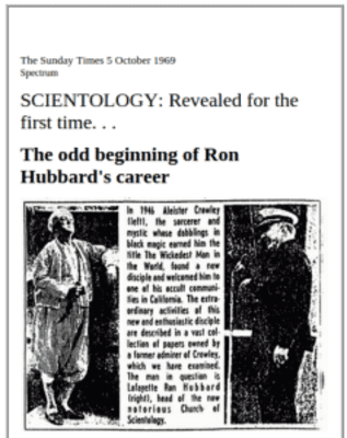 Sunday Times Scientology Revealed