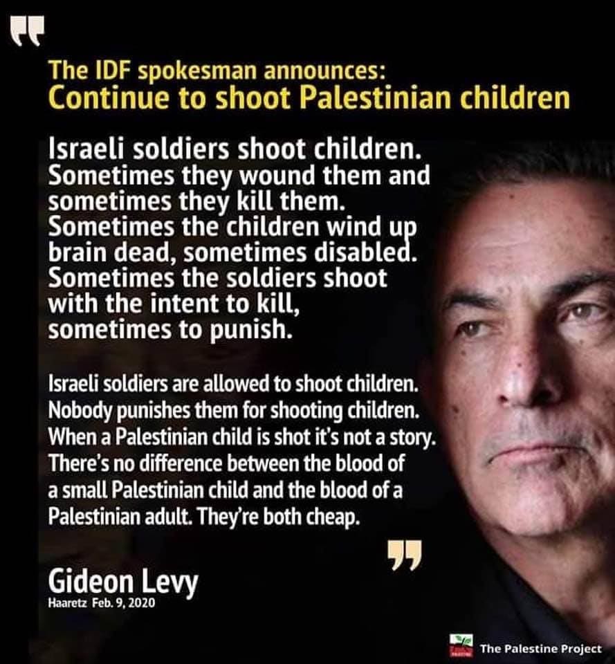 Israeli IDF on Killing Palestinian Children