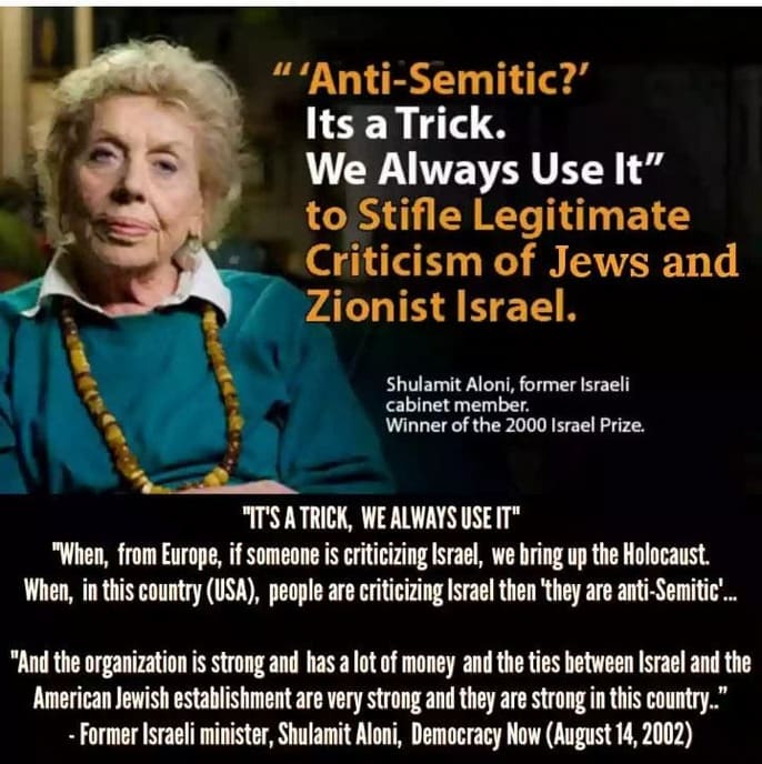 Anti-Semitism Is The Dog Whistle Jews Use To Control Criticism